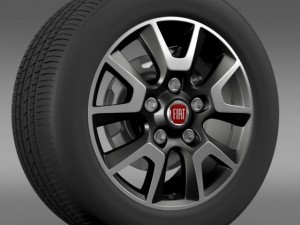 fiat ducato panorama wheel 3D Модель