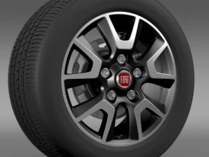 fiat ducato panorama wheel 3D Model