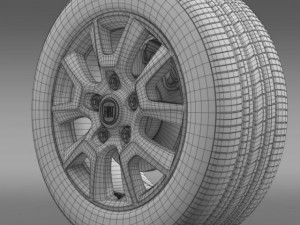 fiat ducato panorama wheel 3D Модель