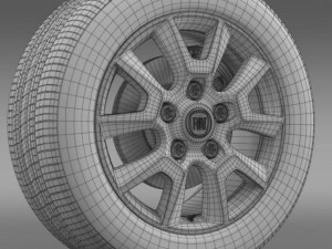 fiat ducato panorama wheel 3D Модель