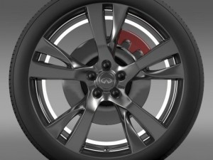 infiniti m wheel 3D Модель