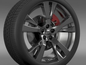 infiniti m wheel 3D Модель
