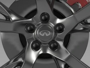 infiniti m wheel 3D Model