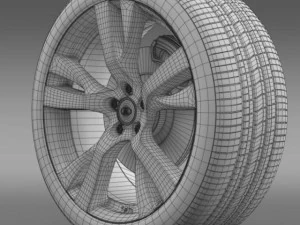 infiniti m wheel 3D Model
