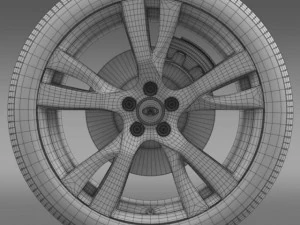 infiniti m wheel 3D Model