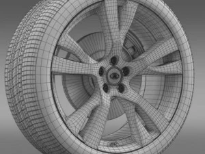 infiniti m wheel 3D Model