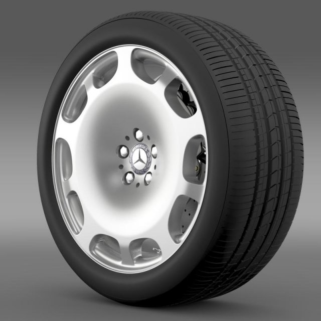 mercedes maybach wheel 3D Модель .c4d .max .obj .3ds .fbx .stl .blend