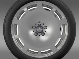 mercedes maybach wheel 3D Model