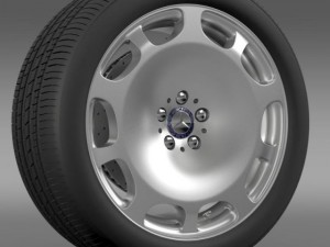 mercedes maybach wheel 3D Модель