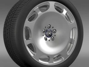 mercedes maybach wheel 3D Model