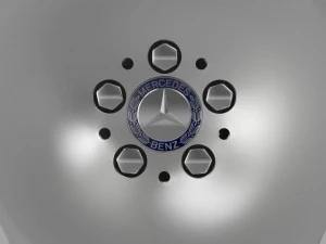 mercedes maybach wheel 3D Model
