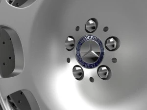 mercedes maybach wheel 3D Model