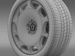 mercedes maybach wheel 3D Модель