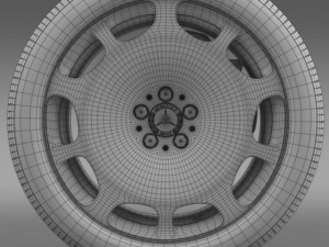 mercedes maybach wheel 3D Модель