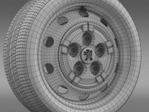 peugeot boxer van wheel 3Dモデル