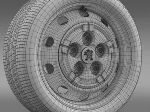 peugeot boxer van wheel 3D Model