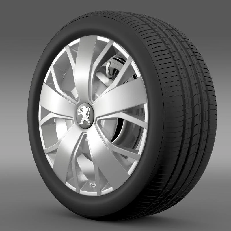 peugeot boxer wheel 3D Model .c4d .max .obj .3ds .fbx .stl .blend