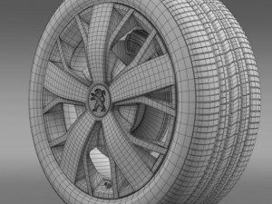 peugeot boxer wheel Model 3D