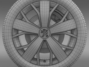 peugeot boxer wheel Model 3D