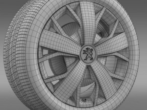 peugeot boxer wheel Model 3D