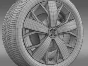 peugeot boxer wheel 3D Model