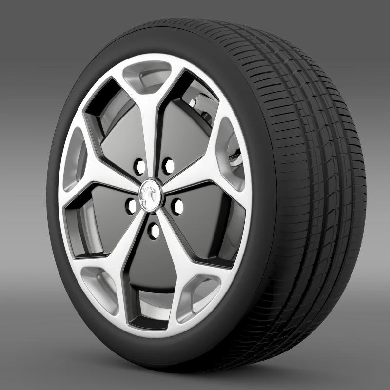 vauxhall ampera wheel 3D Model .c4d .max .obj .3ds .fbx .stl .blend