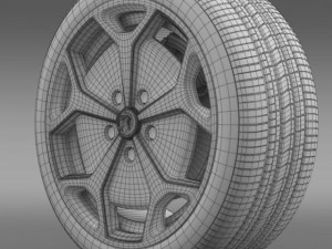 vauxhall ampera wheel 3D Model