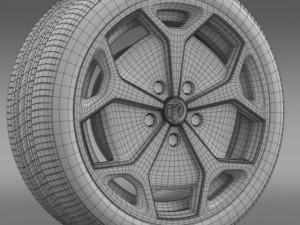 vauxhall ampera wheel 3D Model