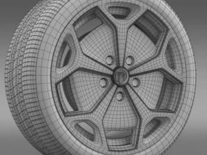 vauxhall ampera wheel 3D Model