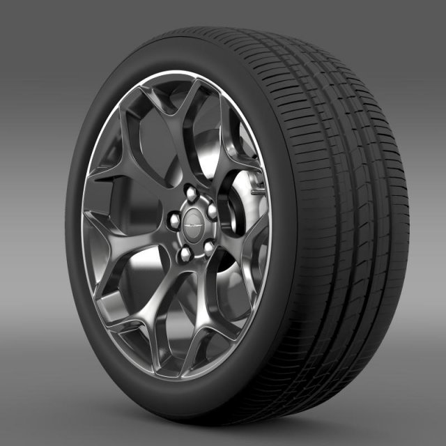 chrysler 300s 2015 wheel Modèle 3D .c4d .max .obj .3ds .fbx .stl .blend 