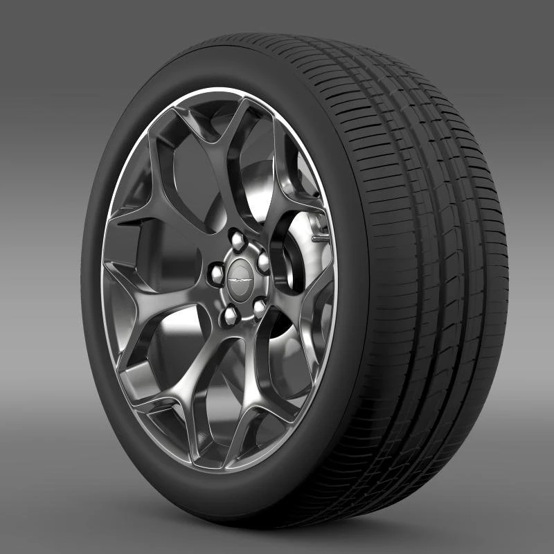 chrysler 300s 2015 wheel 3D Model .c4d .max .obj .3ds .fbx .stl .blend 