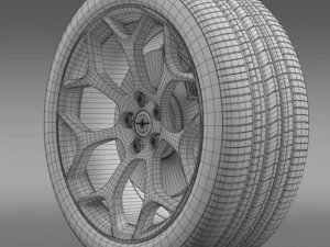 chrysler 300s 2015 wheel 3D Model