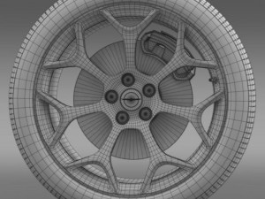chrysler 300s 2015 wheel Modèle 3D