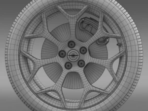 chrysler 300s 2015 wheel 3D Model