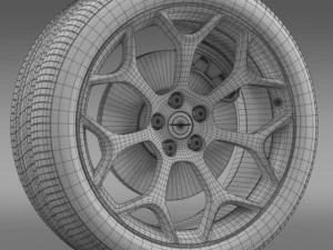 chrysler 300s 2015 wheel 3D Model