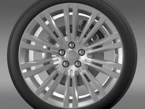 chrysler 300c 2012 wheel 3D Model