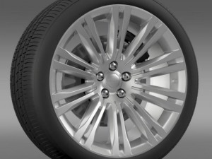chrysler 300c 2012 wheel Modèle 3D