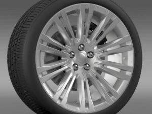 chrysler 300c 2012 wheel 3D Model