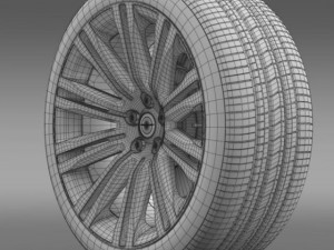 chrysler 300c 2012 wheel Modèle 3D
