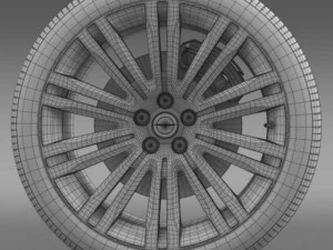 chrysler 300c 2012 wheel 3D Model