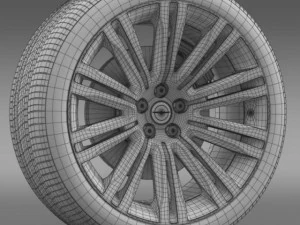 chrysler 300c 2012 wheel 3D Model