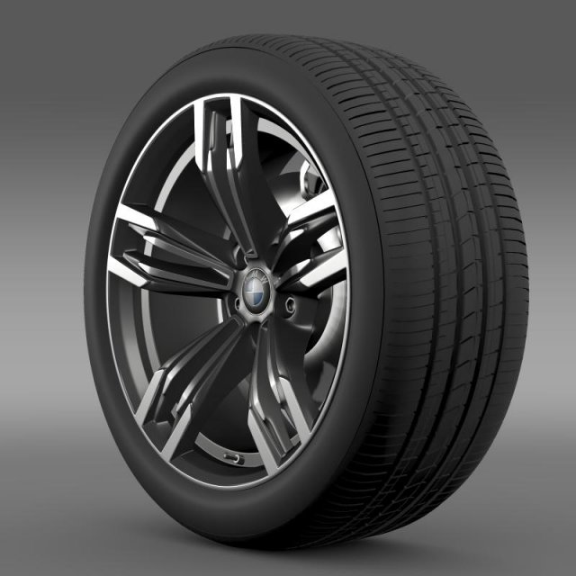 bmw m6 gran coupe wheel 3D 모델 .c4d .max .obj .3ds .fbx .stl .blend 