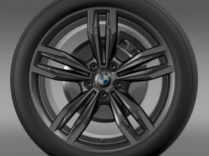 bmw m6 gran coupe wheel 3D 모델