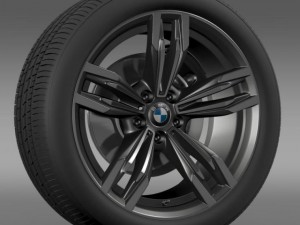 bmw m6 gran coupe wheel 3D 모델