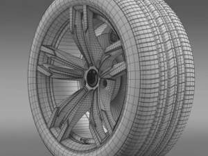 bmw m6 gran coupe wheel 3D 모델
