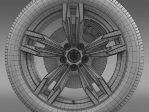bmw m6 gran coupe wheel 3D 모델