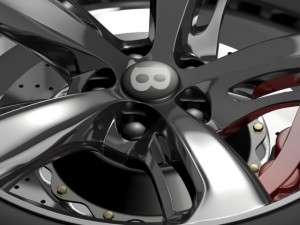 bentley continental gt speed 2015 wheel Modello 3D