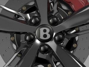 bentley continental gt speed 2015 wheel Modello 3D