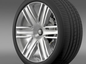 bentley continental gtc 2015 wheel 3D-Modell