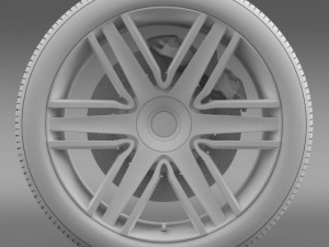 bentley continental gtc 2015 wheel 3D Model